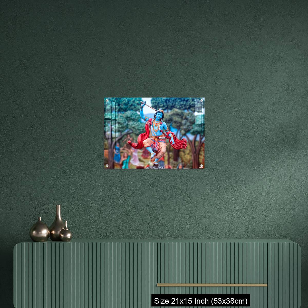 OMGs Acrylic Wall Decor – India, Vrindavan, Dancing Krishna - Image 16