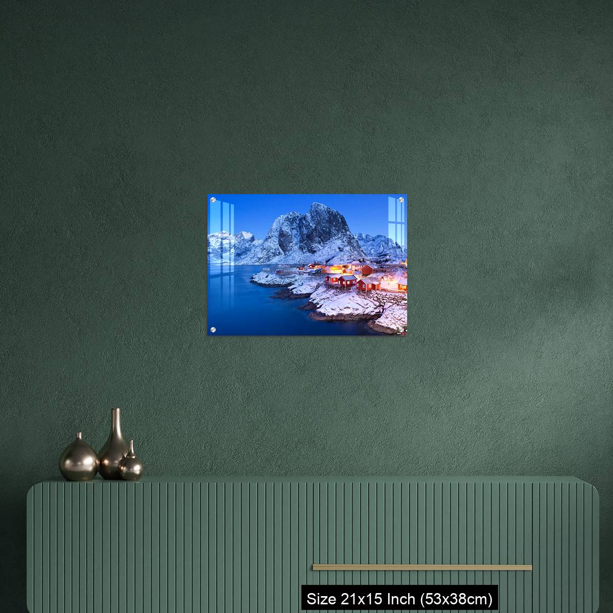 OMGs Acrylic Wall Decor – Norwegian fisherman's cabins on the Lofoten at dawn in winter - Image 16