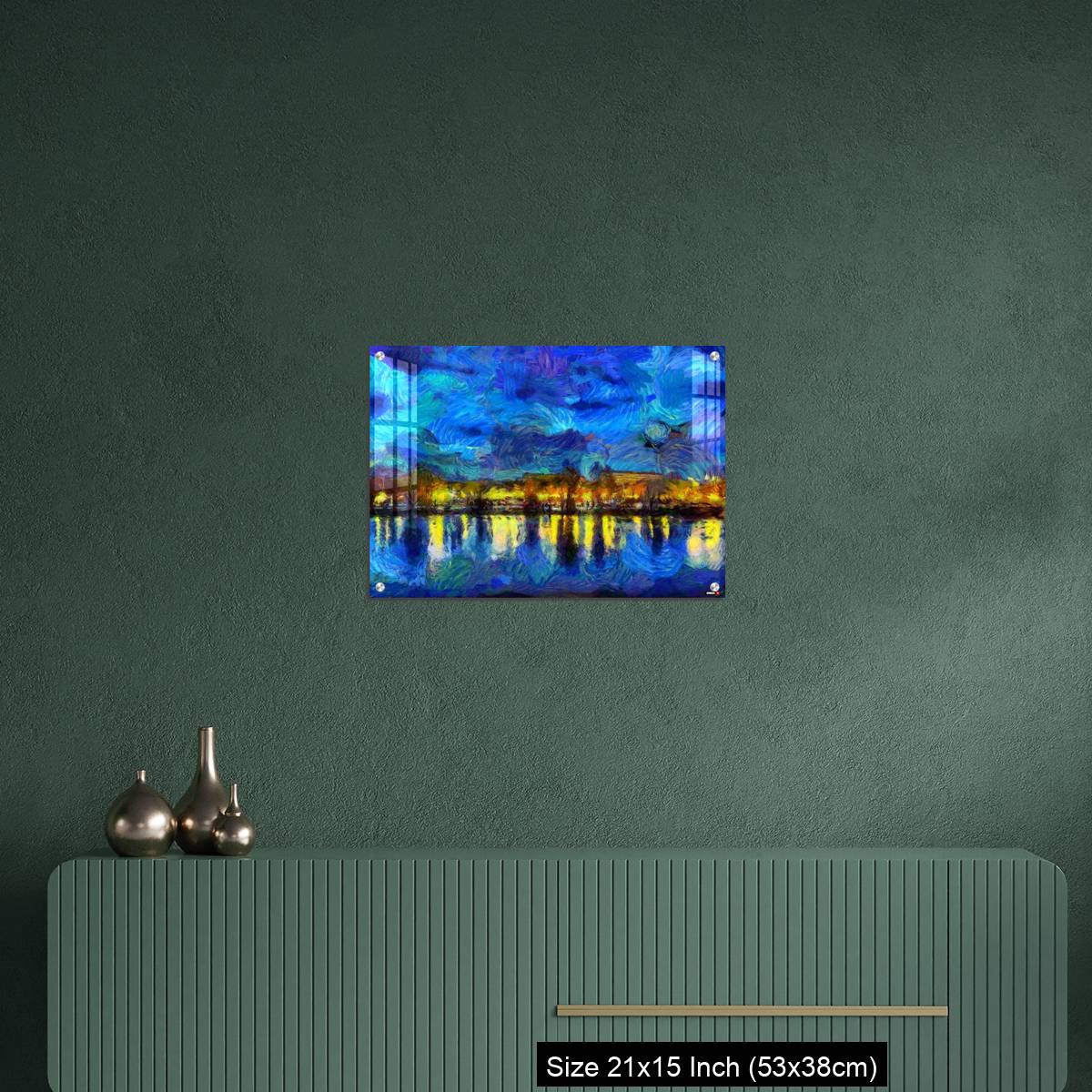 OMGs Acrylic Wall Decor – Oil painting - cityscape. Modern digital art, impressionism technique - Image 16