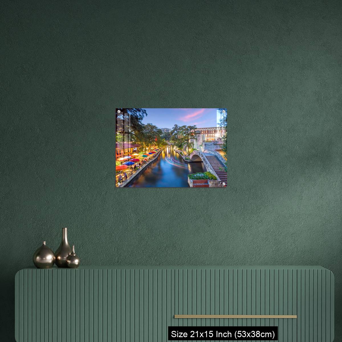 OMGs Acrylic Wall Decor – River walk in San Antonio city, Texas USA - Image 16