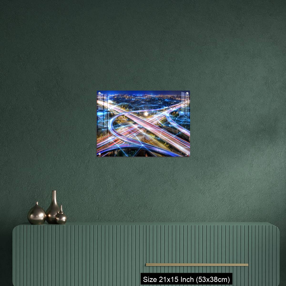 OMGs Acrylic Wall Decor – Rush hour fast car moving night city - Image 16