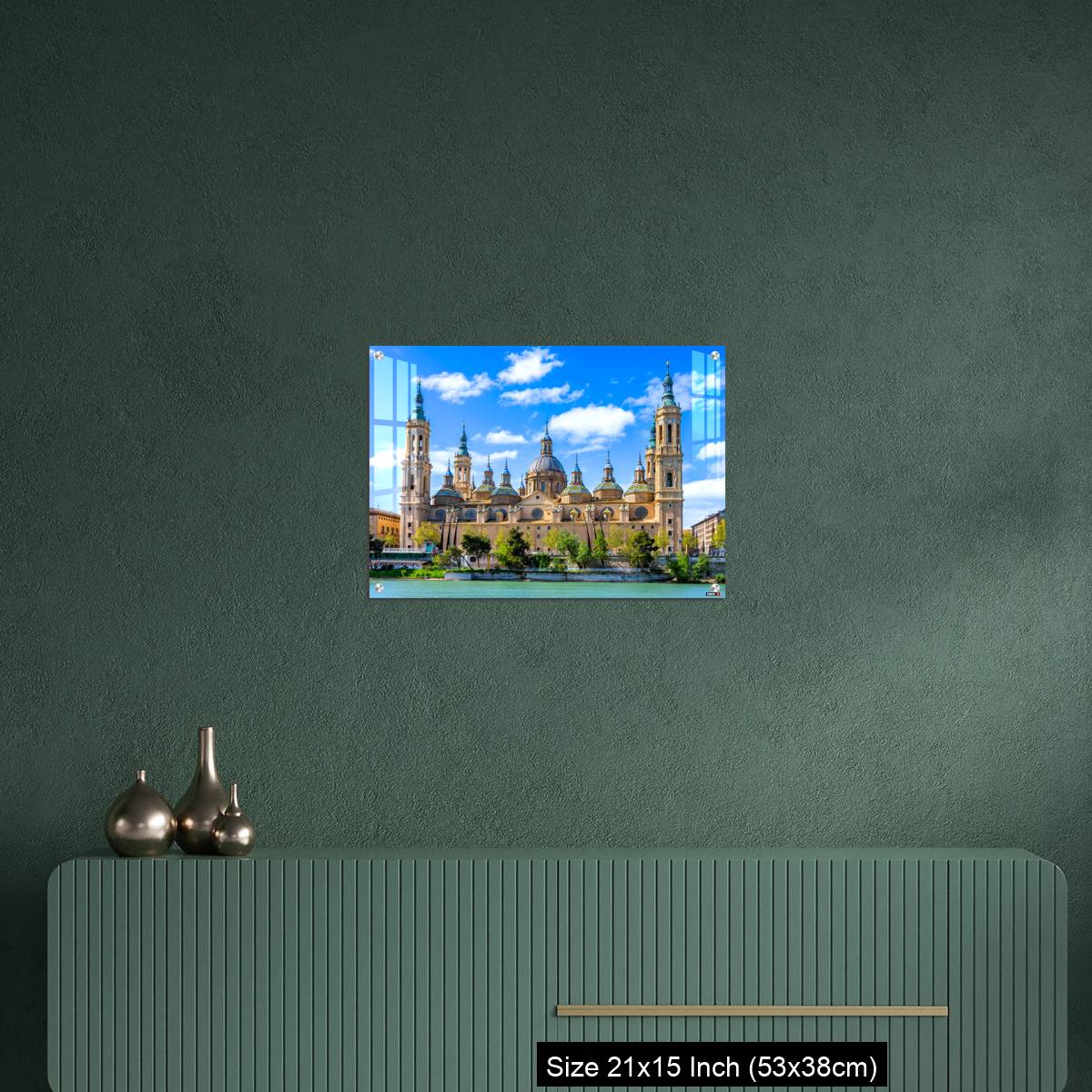 OMGs Acrylic Wall Decor – The Basilica of Our Lady of the Pillar seen from the Ebro river - Image 16