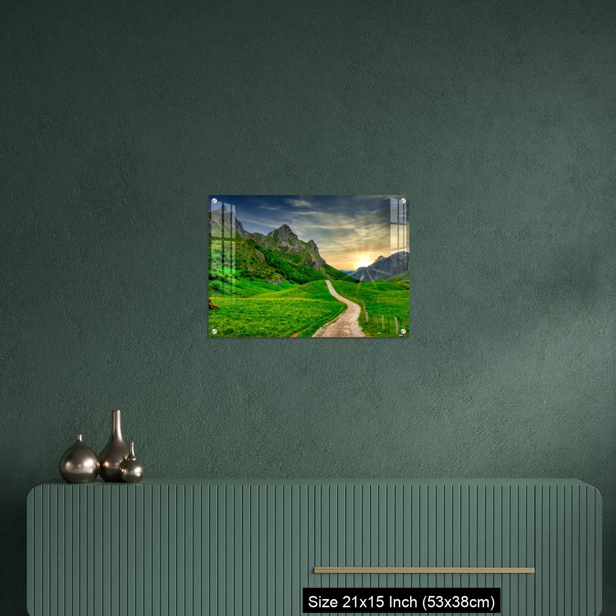 OMGs Acrylic Wall Decor – Track and mountains in Valle del Lago, Somiedo Nature Park, Asturias, Spain - Image 16