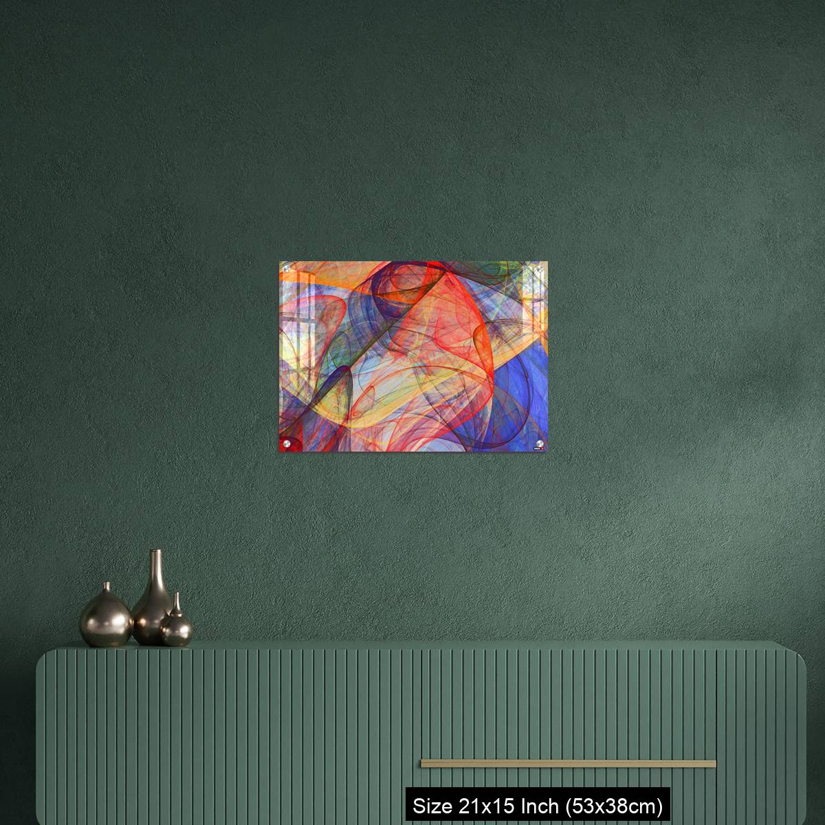 OMGs Acrylic Wall Decor – abstract painting background of colorful fluttering veils - Image 16