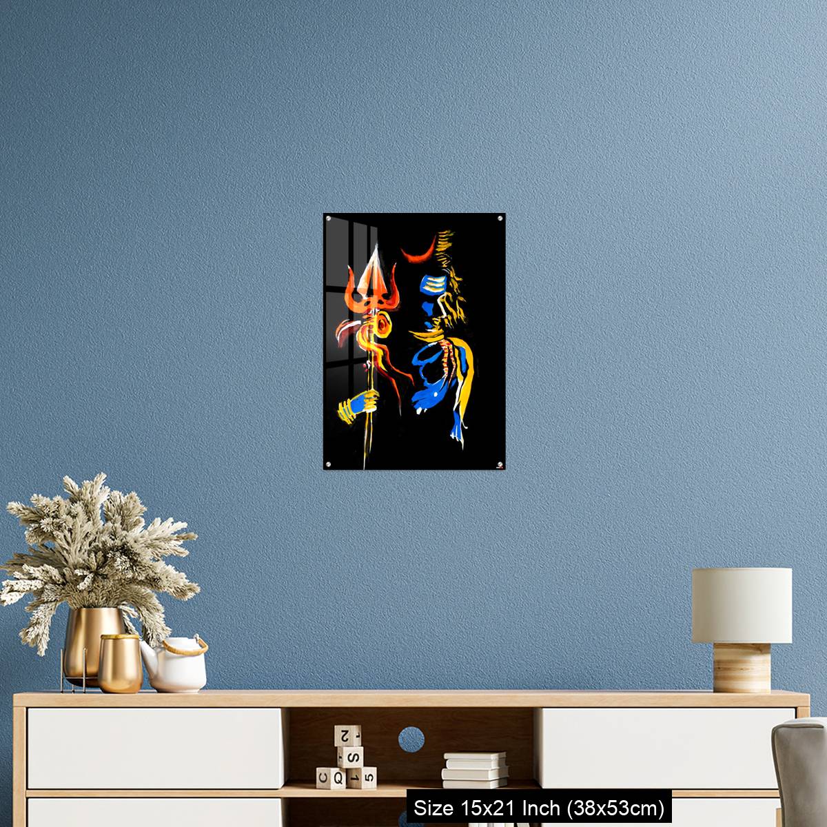 OMGs Acrylic Wall Decor – Lord Shiva with his trishul - Image 17