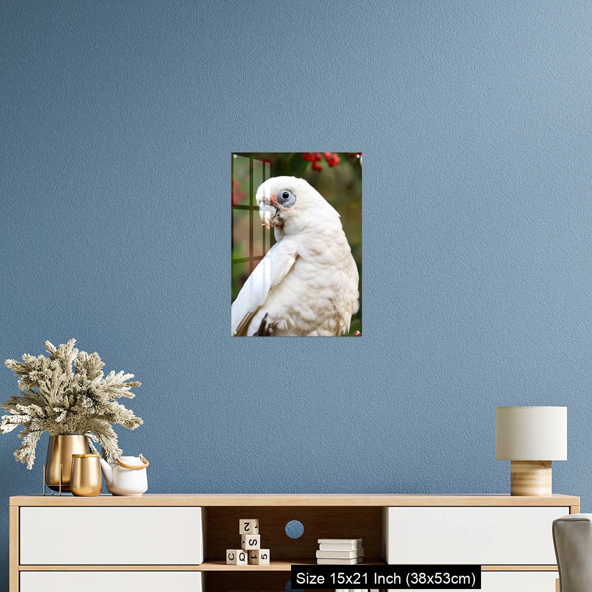 OMGs Acrylic Wall Decor – Close up of a Corella Feeding in a Tree - Image 17