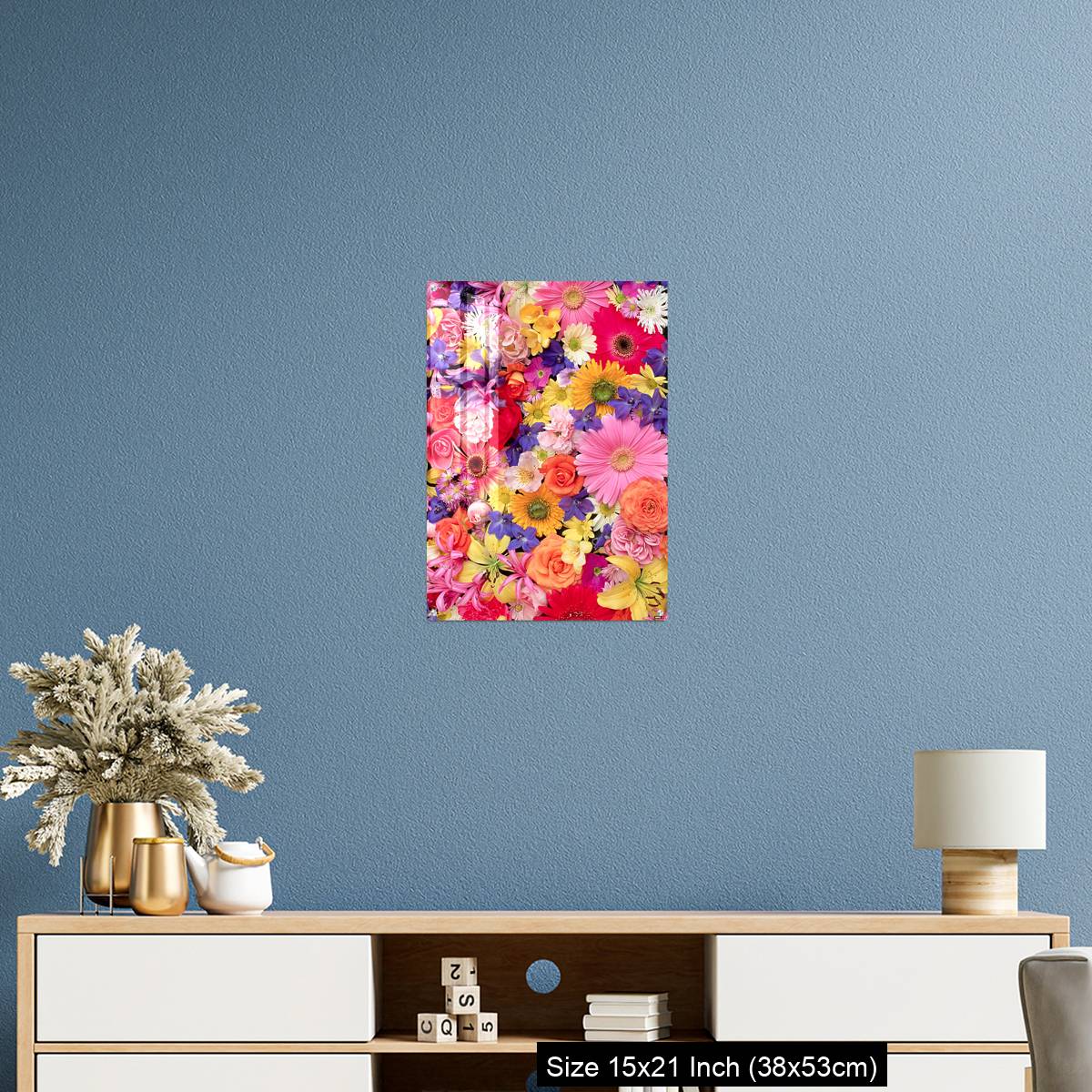 OMGs Acrylic Wall Decor – Colorful Flower Montage - Image 17
