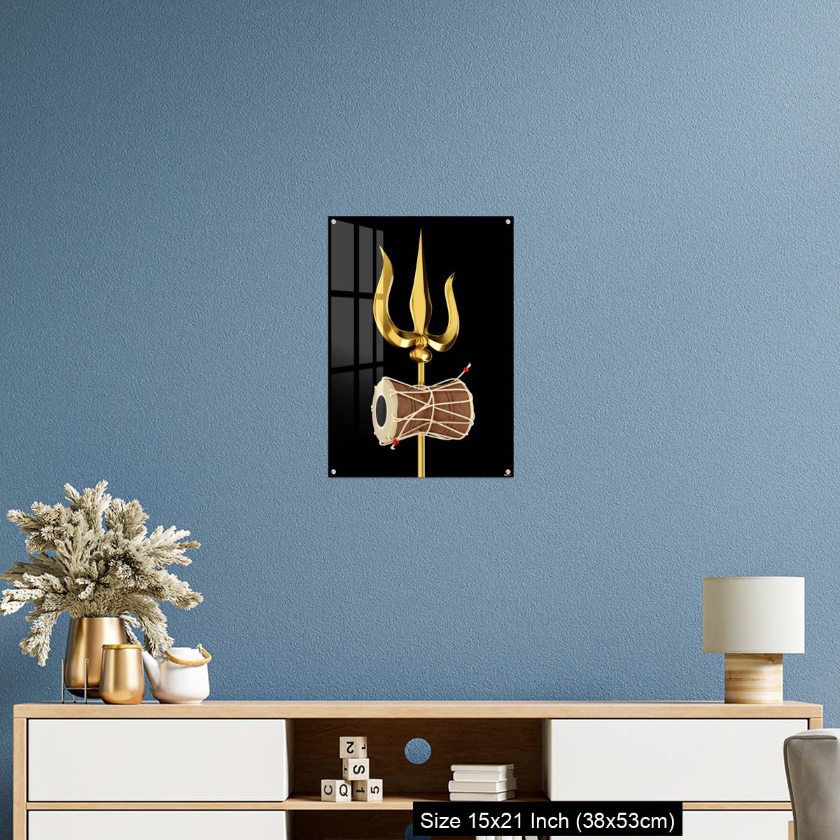 OMGs Acrylic Wall Decor – Shiva's Trishul and Damru - Image 17