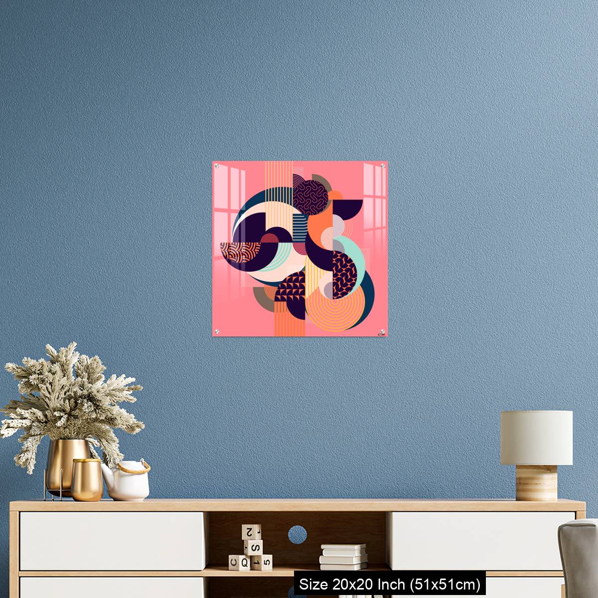 OMGs Acrylic Wall Decor – Abstract art colorful geometric composition. - Image 17