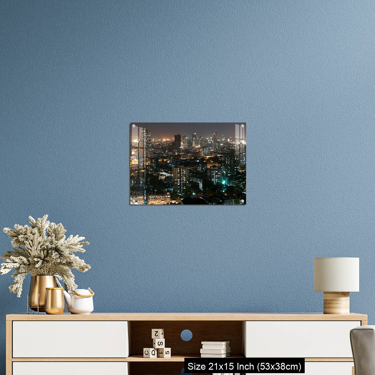 OMGs Acrylic Wall Decor – Ariel view of Mumbai, with all its beauty at night - Image 17
