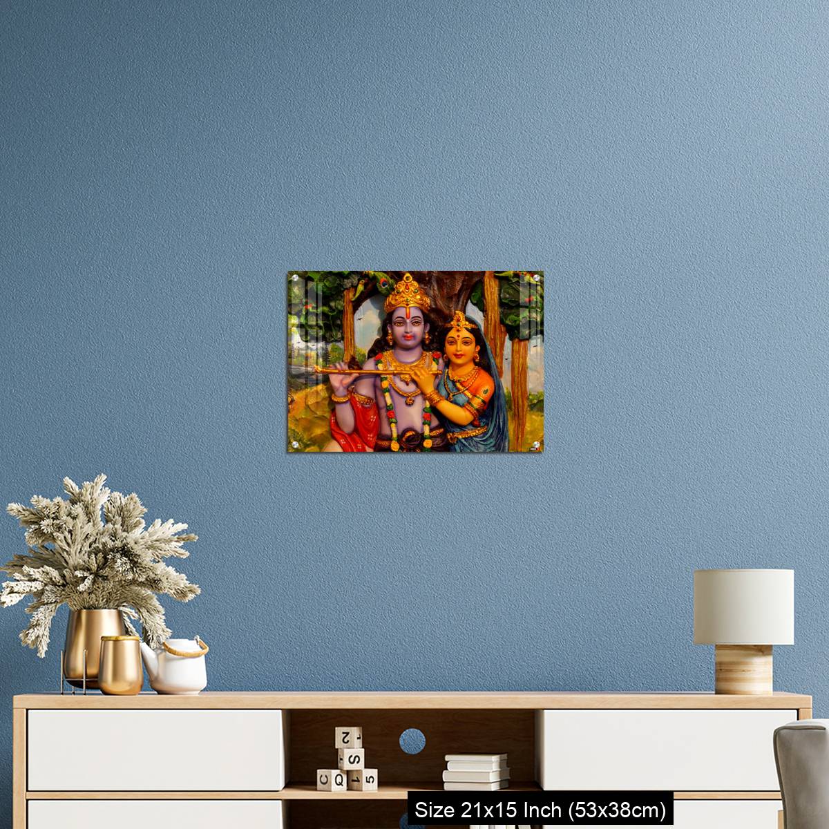 OMGs Acrylic Wall Decor – Krishna and Radha - Image 17