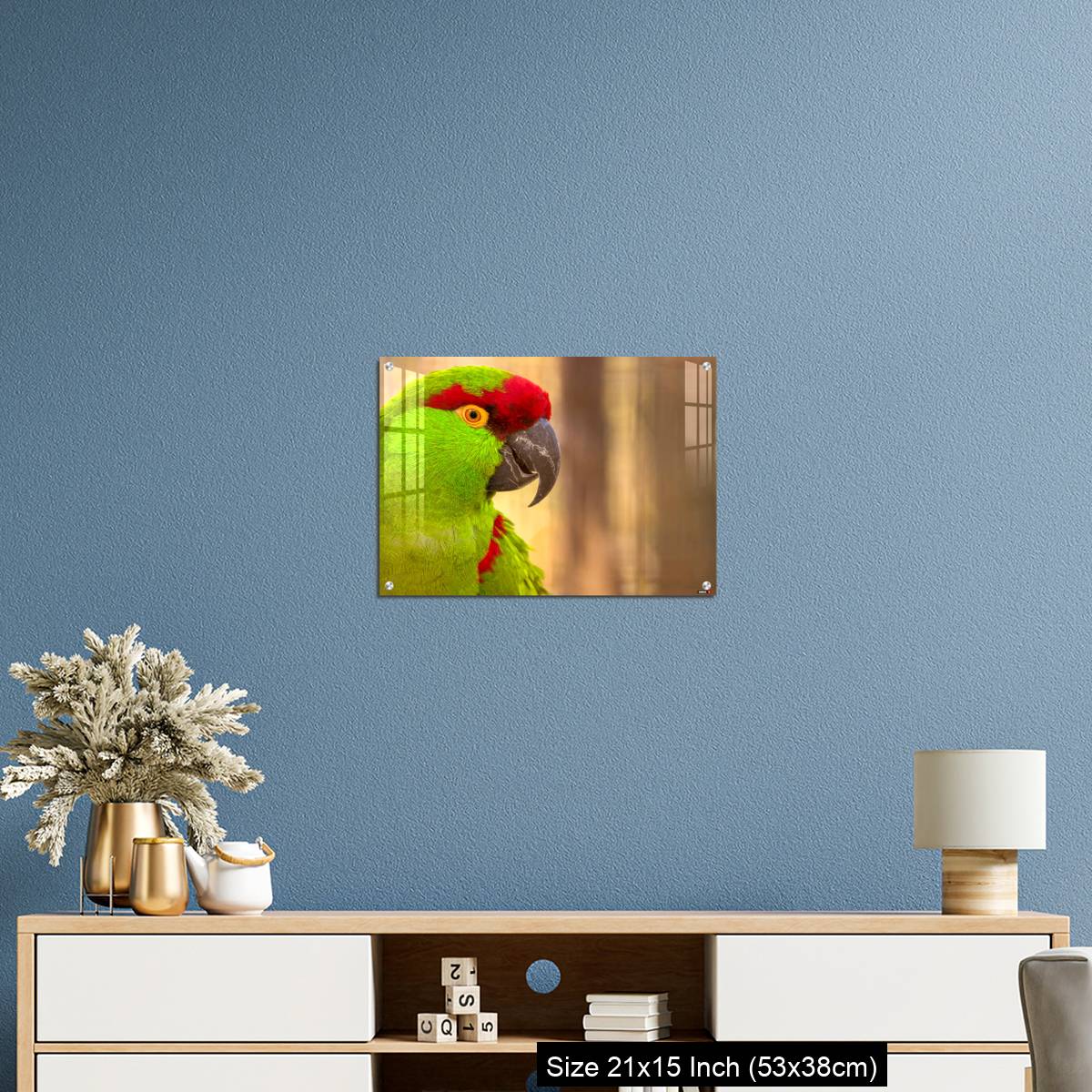 OMGs Acrylic Wall Decor – Close-up portrait of a thick billed parrot - Image 17