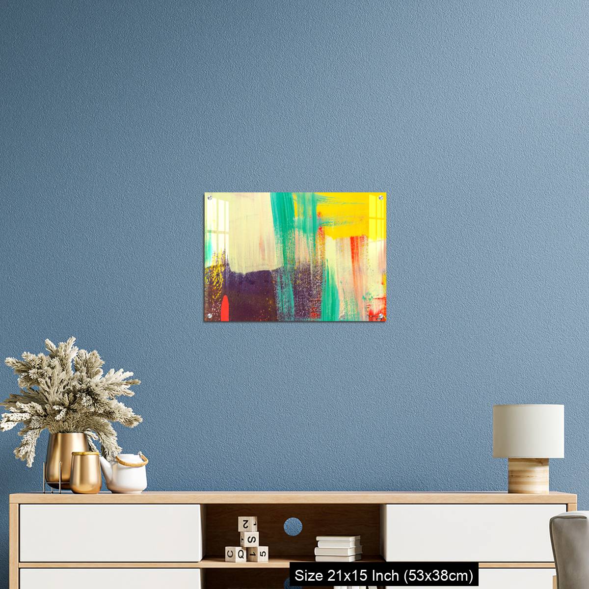 OMGs Acrylic Wall Decor – Colorful painted on concrete wall. Abstract background. - Image 17