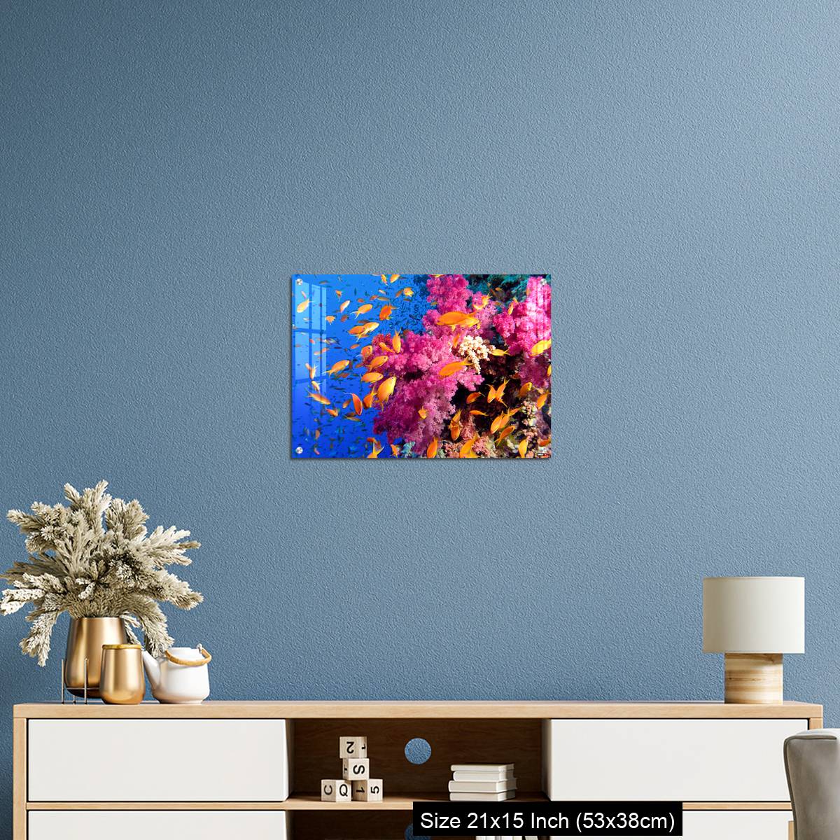 OMGs Acrylic Wall Decor – Colorful underwater picture of a coral reef, with goldfish - Image 17