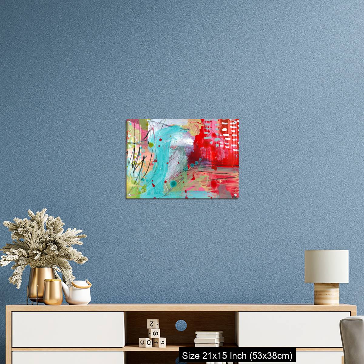 OMGs Acrylic Wall Decor – Detail of modern abstract mixed media art - Image 17