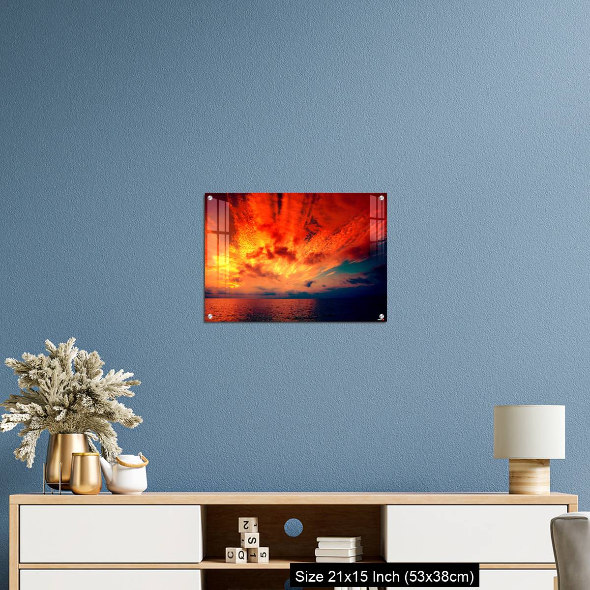 OMGs Acrylic Wall Decor – Early morning, burned sunrise over sea - Image 17