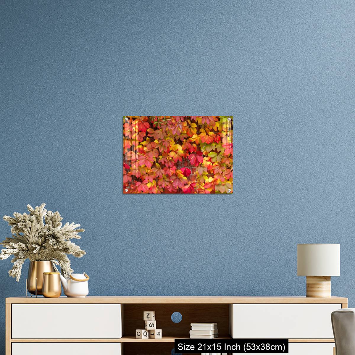 OMGs Acrylic Wall Decor – False Virginia creeper Parthenocissus inserta foliage in autumn colors - Image 17