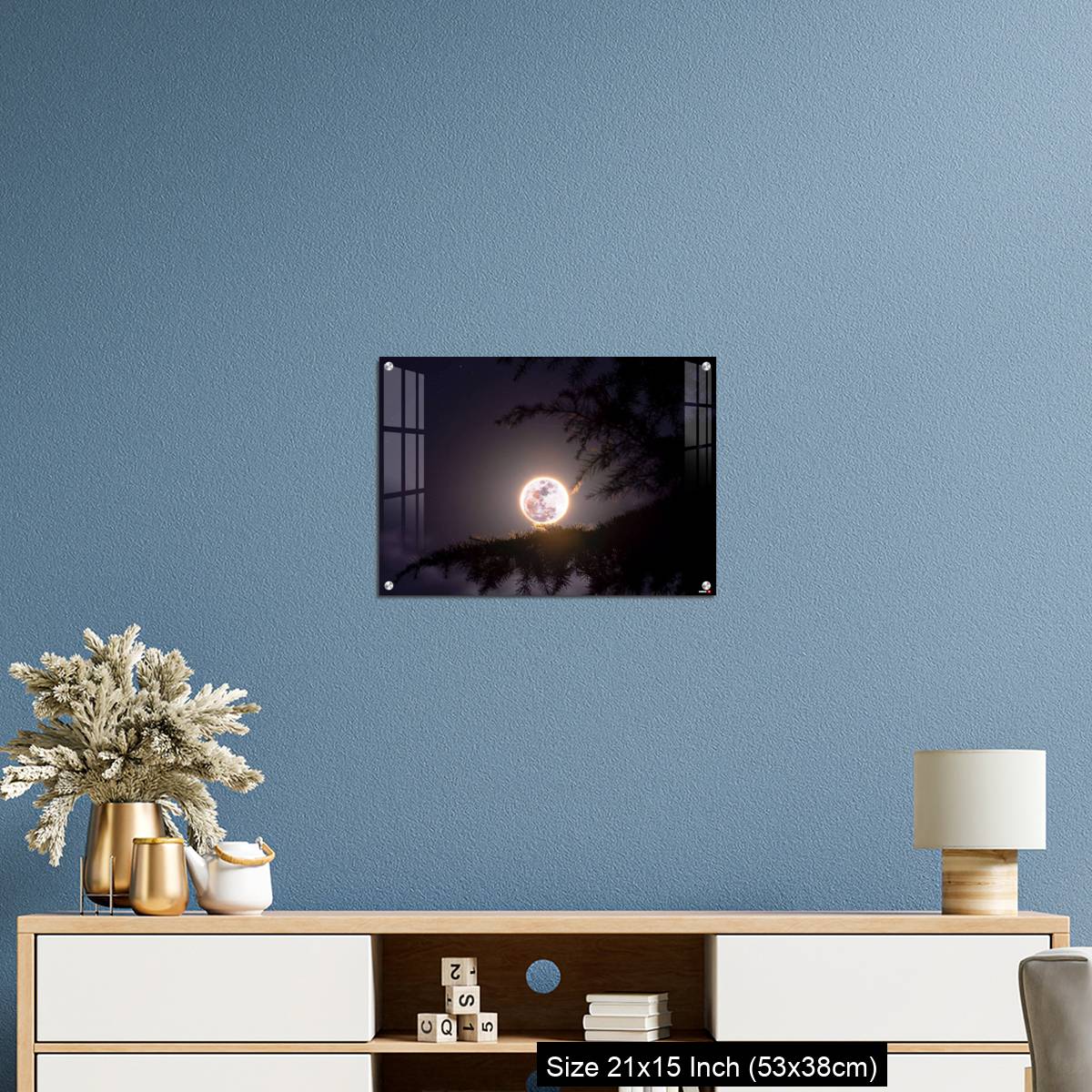 OMGs Acrylic Wall Decor – February's full Moon - The Snow Moon - Image 17