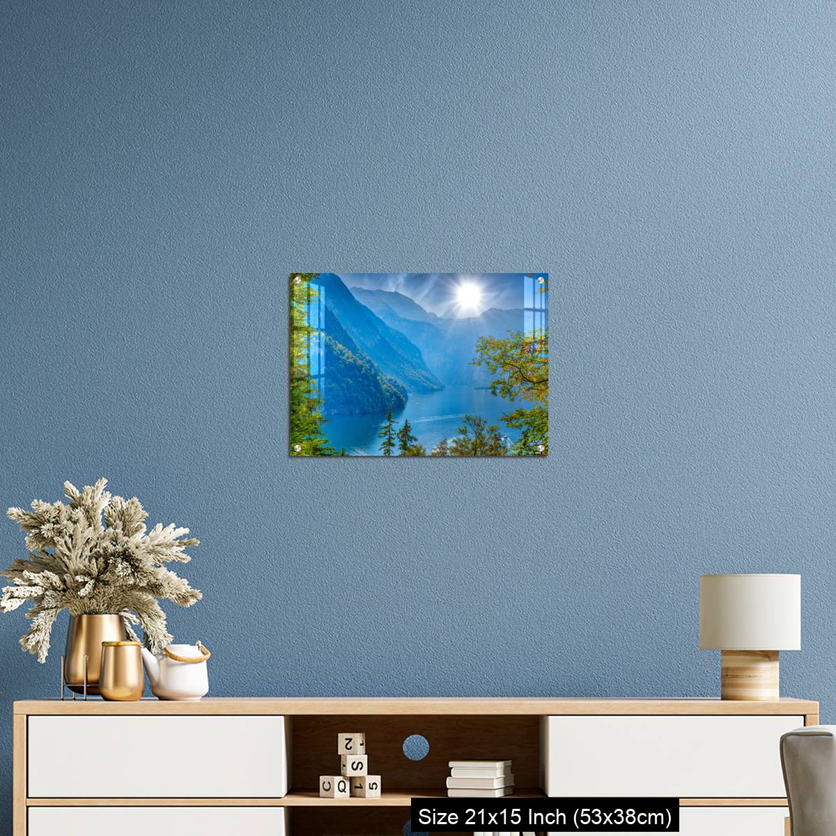 OMGs Acrylic Wall Decor – Forest window with view on lake near Schoenau am Koenigssee - Image 17