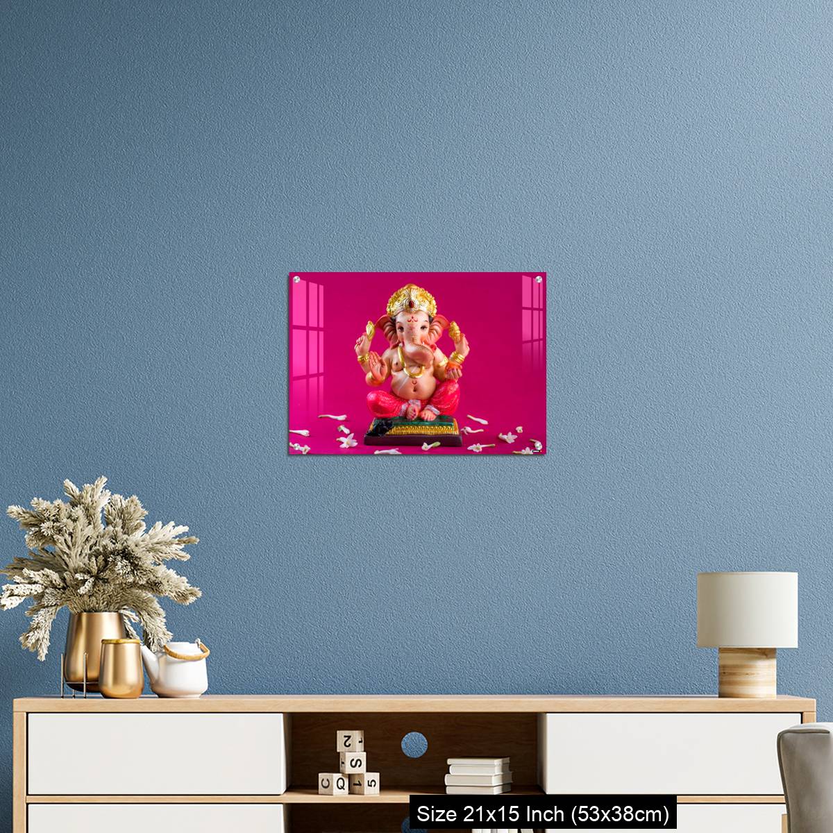 OMGs Acrylic Wall Decor – Ganesha Idol on pink background. - Image 17