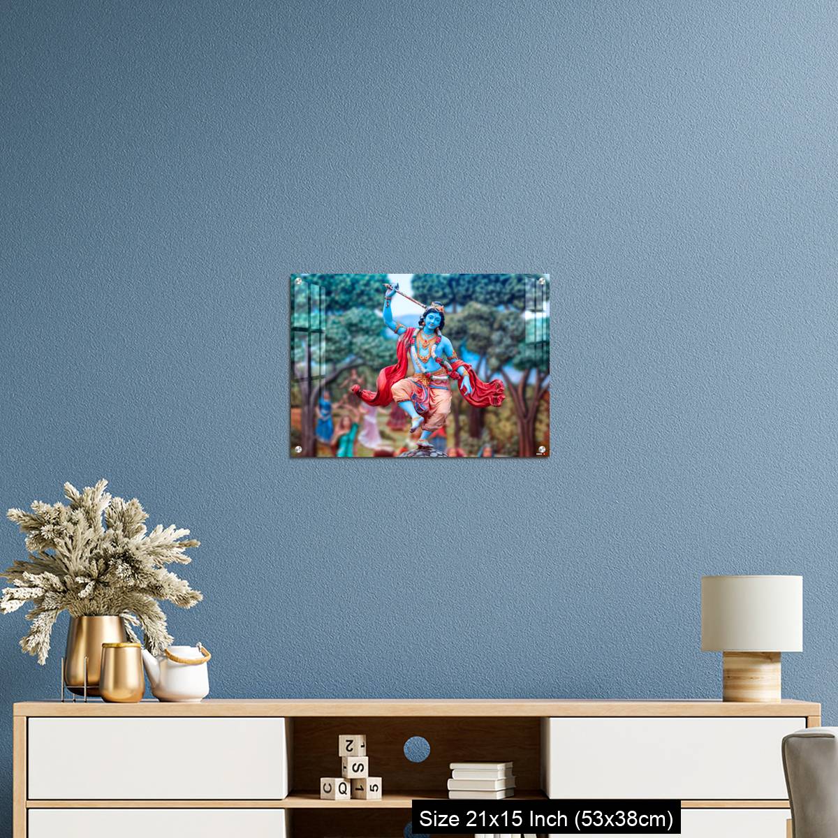 OMGs Acrylic Wall Decor – India, Vrindavan, Dancing Krishna - Image 17