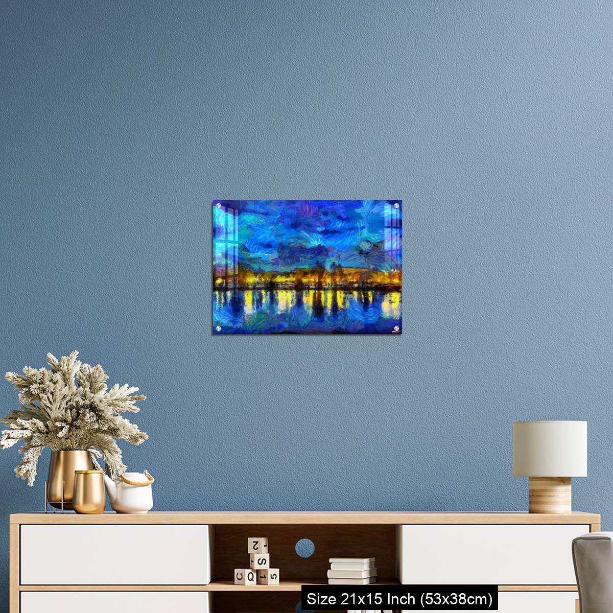 OMGs Acrylic Wall Decor – Oil painting - cityscape. Modern digital art, impressionism technique - Image 17