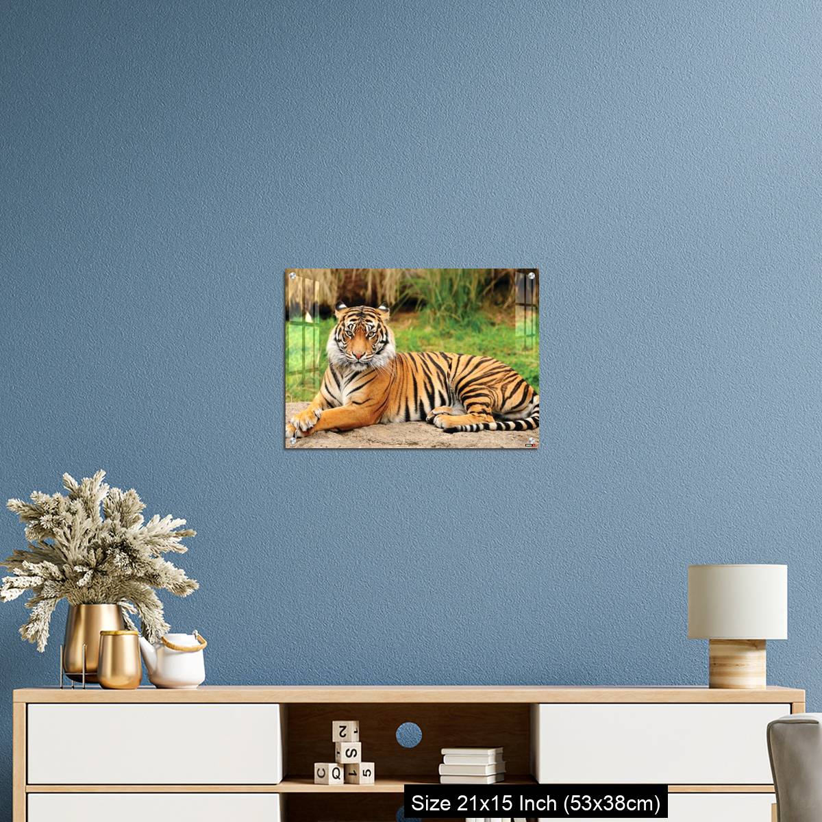 OMGs Acrylic Wall Decor – Royal Bengal Tiger alert and Staring at the Camera - Image 17