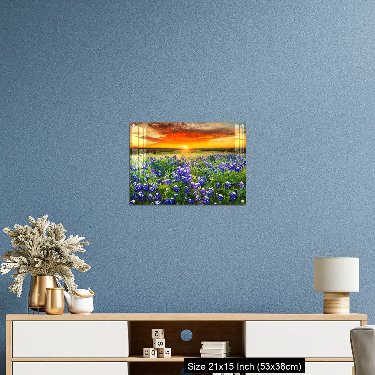 OMGs Acrylic Wall Decor – Sunset on Sugar Ridge Road, Ennis, TX - Image 17