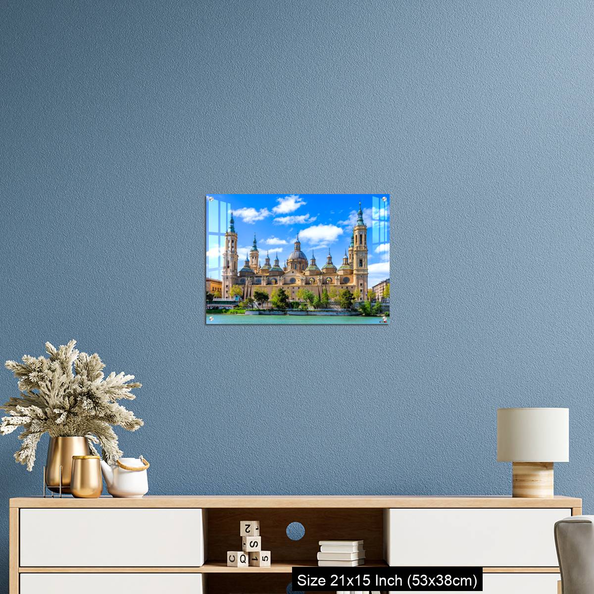 OMGs Acrylic Wall Decor – The Basilica of Our Lady of the Pillar seen from the Ebro river - Image 17