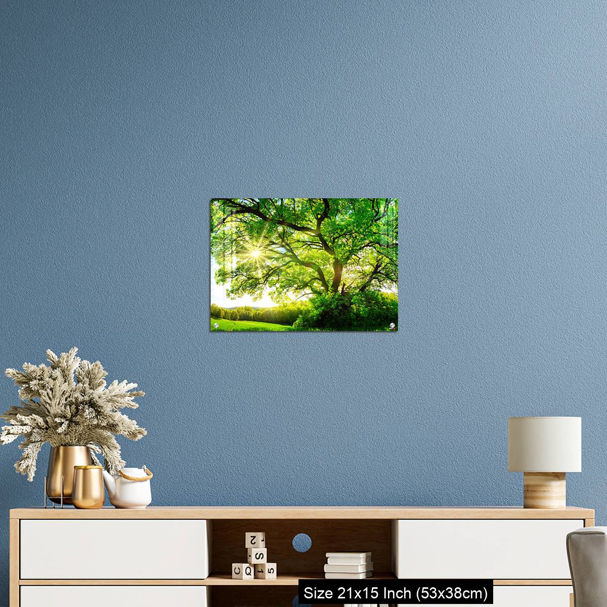 OMGs Acrylic Wall Decor – The sun shining through a majestic oak tree - Image 17