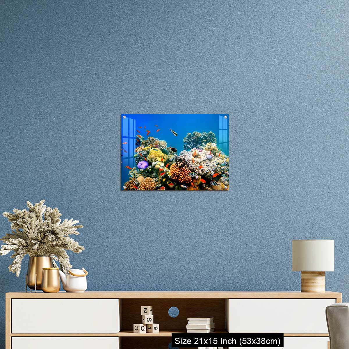 OMGs Acrylic Wall Decor – Tropical Fish on a coral reef - Image 17