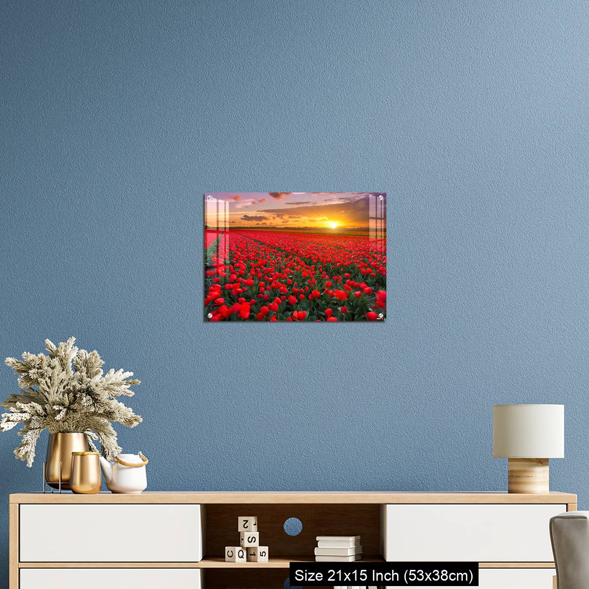 OMGs Acrylic Wall Decor – Tulip fields at sunset in the Netherlands - Image 17