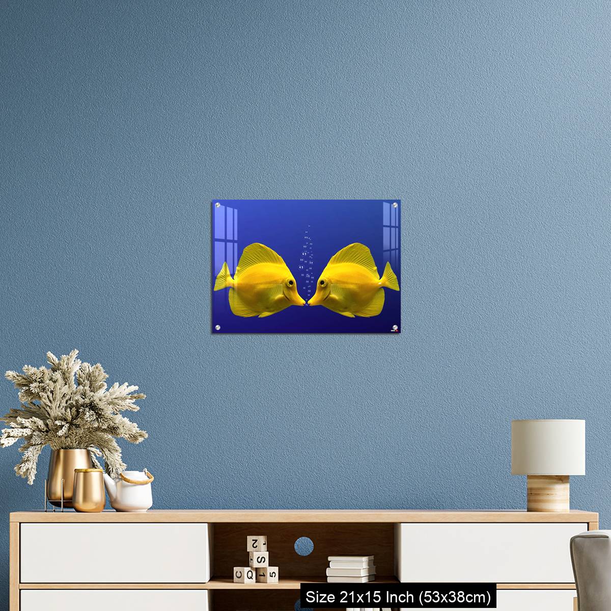 OMGs Acrylic Wall Decor – Two yellow tangs, face to face - Image 17