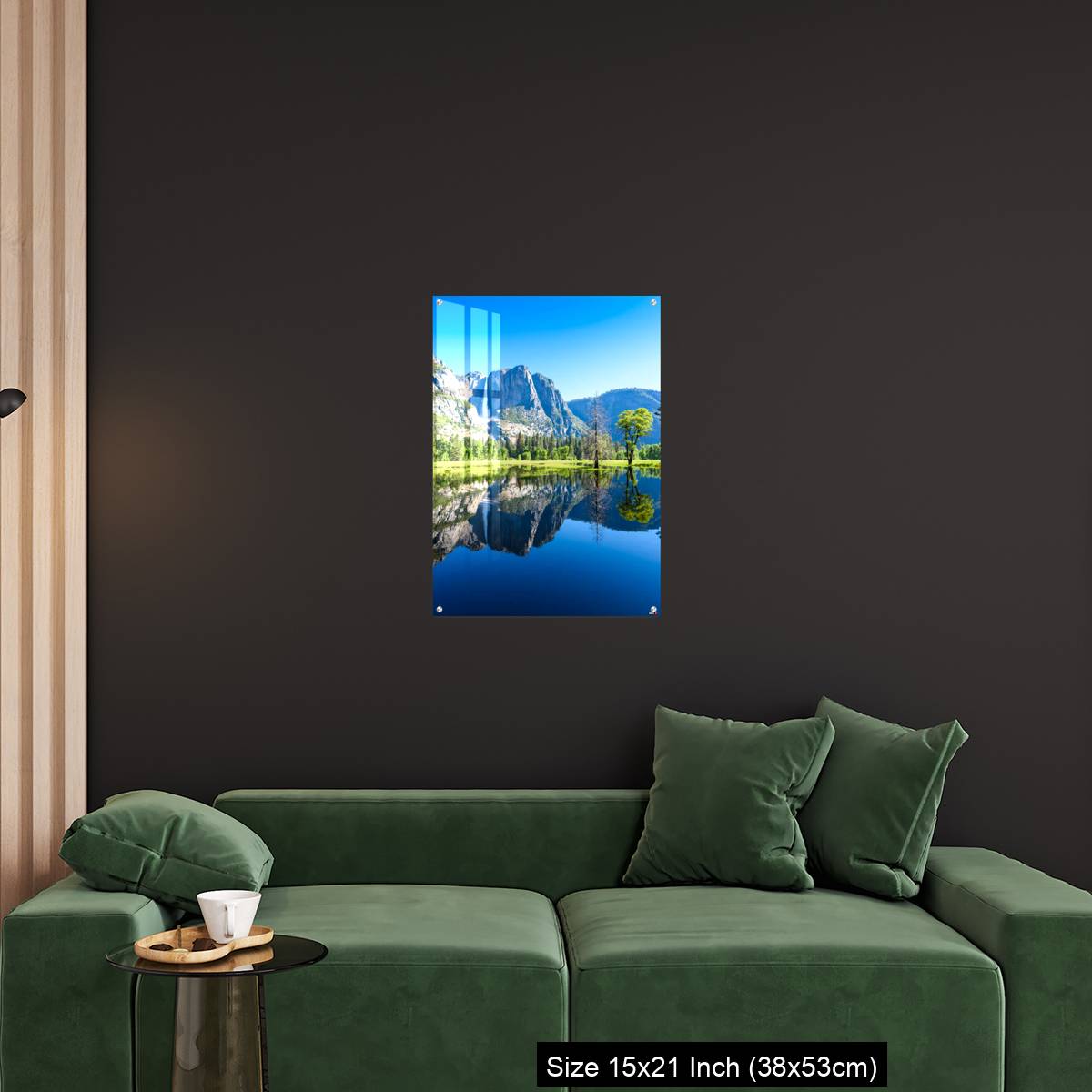OMGs Acrylic Wall Decor – Reflection in Merced River of Yosemite waterfalls and beautiful mountain California, USA - Image 18