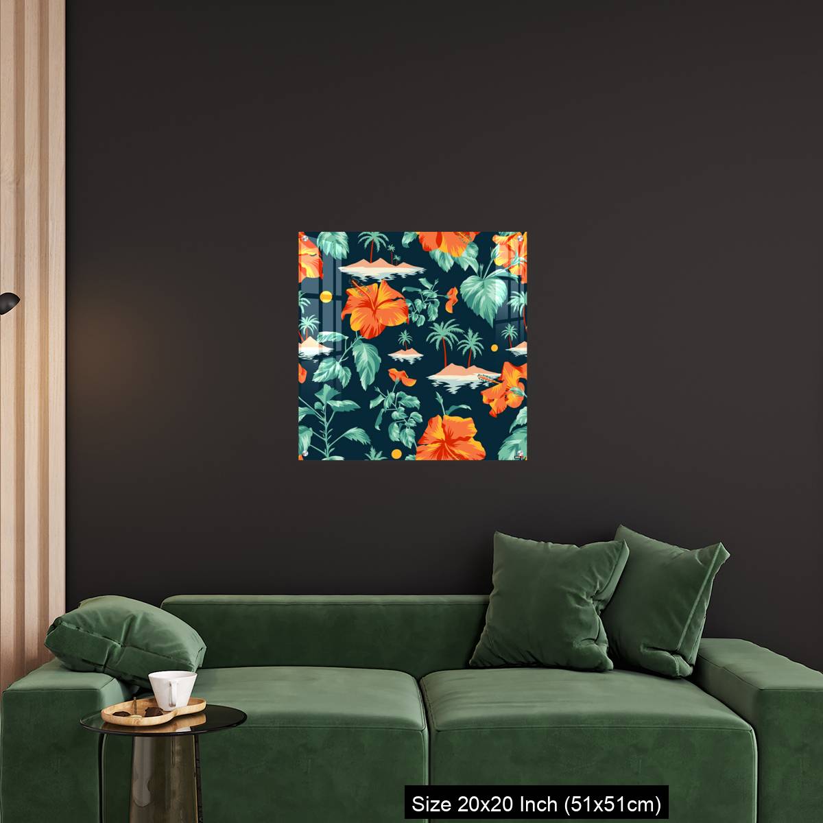 OMGs Acrylic Wall Decor – Floral seamless pattern with Chinese Hibiscus rose flowers. - Image 18