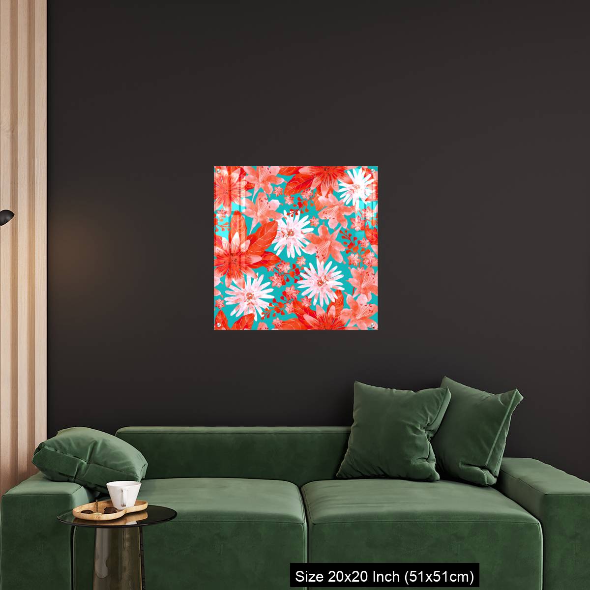 OMGs Acrylic Wall Decor – Seamless pattern with Assorted Red Flowers - Image 18