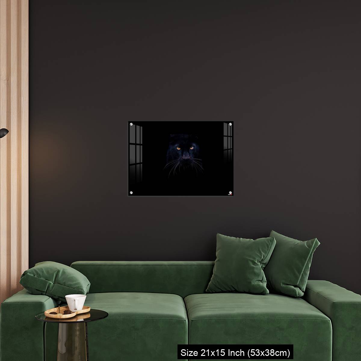 OMGs Acrylic Wall Decor – A black panther with a black background - Image 18