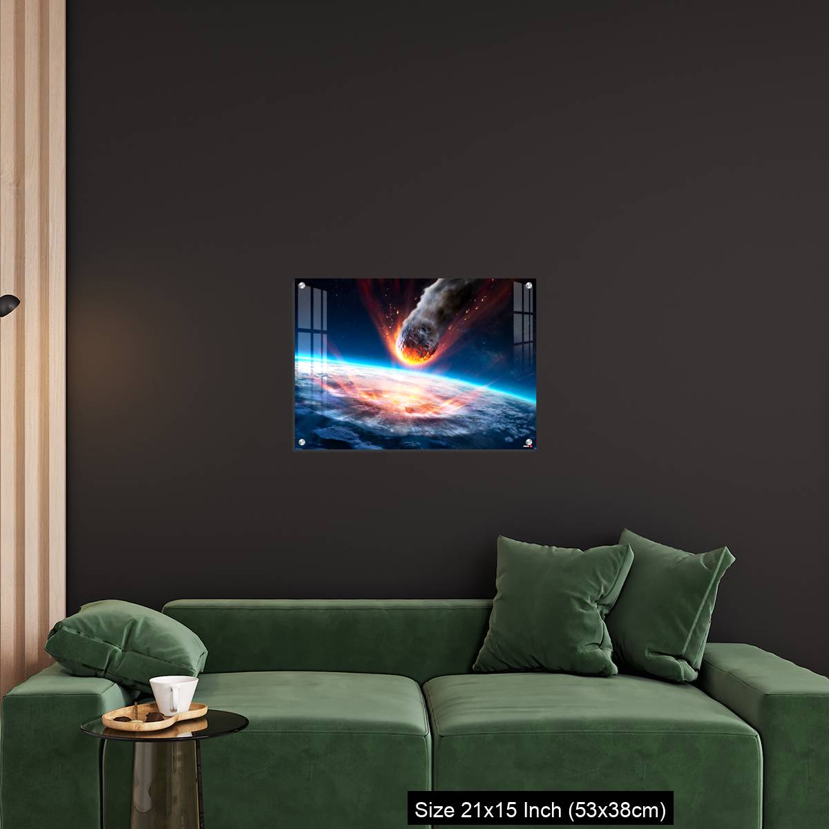 OMGs Acrylic Wall Decor – Asteroid Impact On Earth - Meteor In Collision With Planet - Image 18
