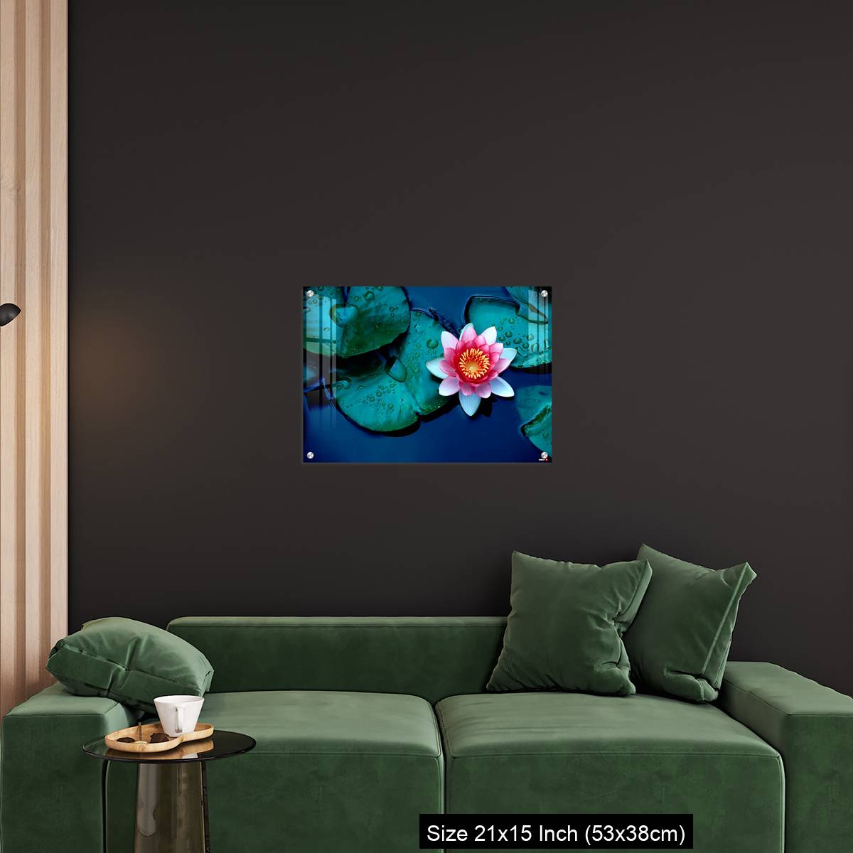 OMGs Acrylic Wall Decor – Brightly colored water lily floating on a stil pond - Image 18