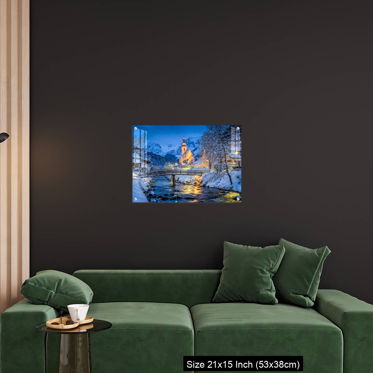 OMGs Acrylic Wall Decor – Church of Ramsau in winter twilight, Bavaria, Germany - Image 18