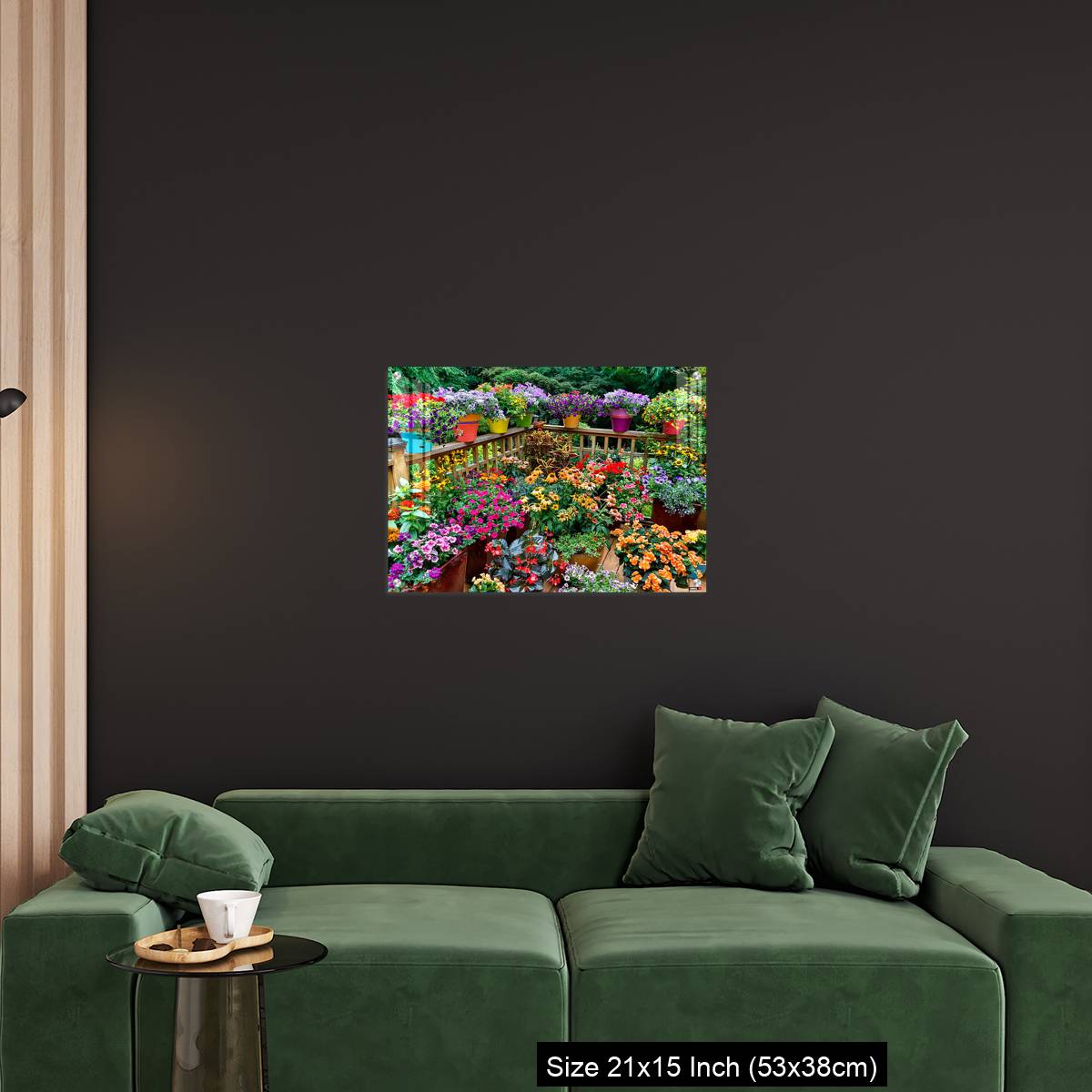 OMGs Acrylic Wall Decor – Colorful flowers and pots on deck - Image 18