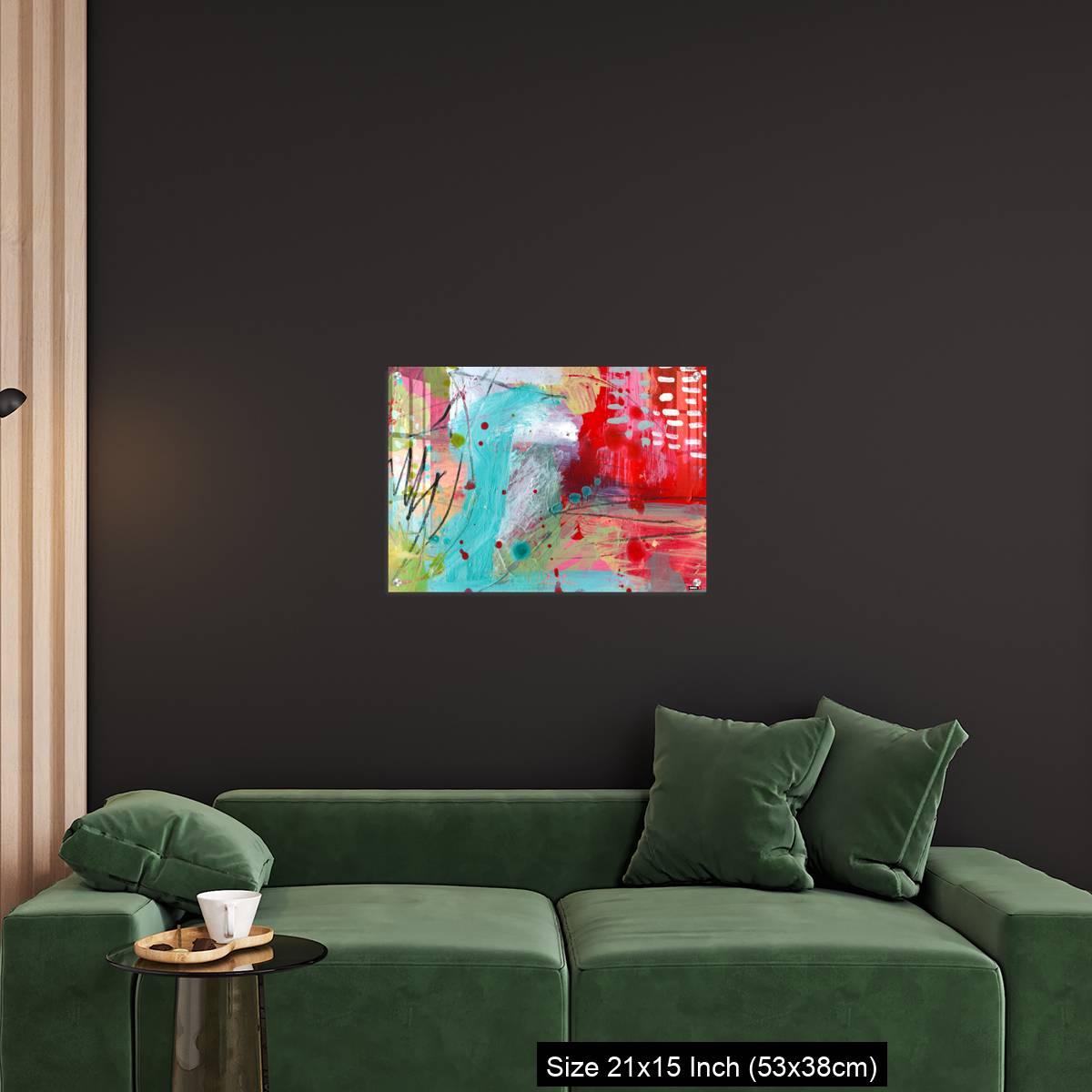 OMGs Acrylic Wall Decor – Detail of modern abstract mixed media art - Image 18