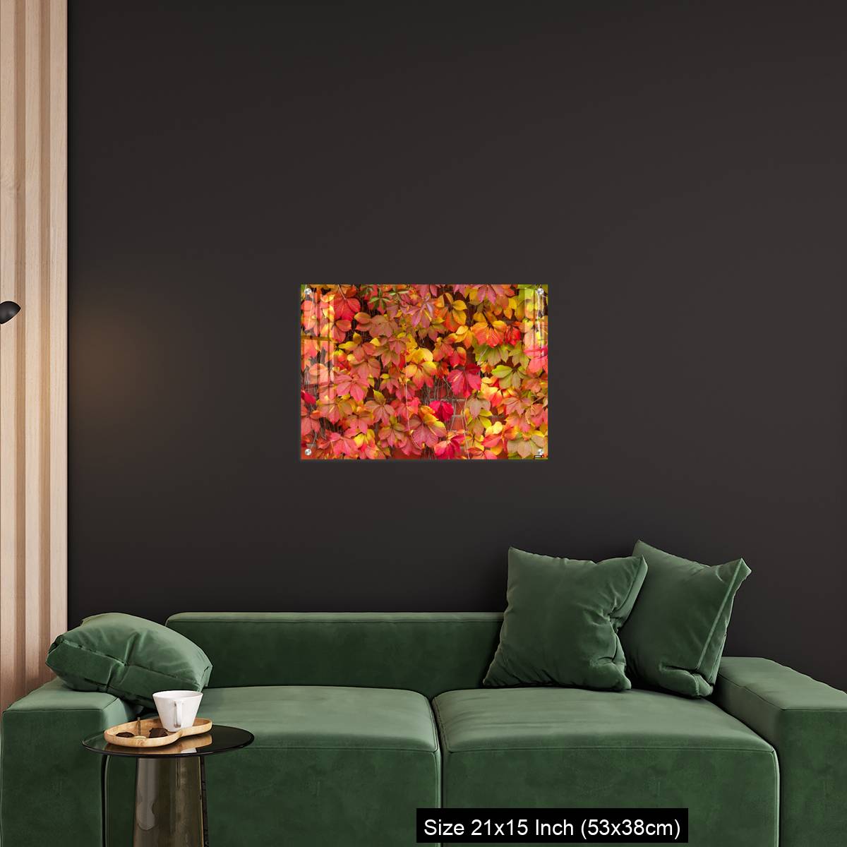 OMGs Acrylic Wall Decor – False Virginia creeper Parthenocissus inserta foliage in autumn colors - Image 18