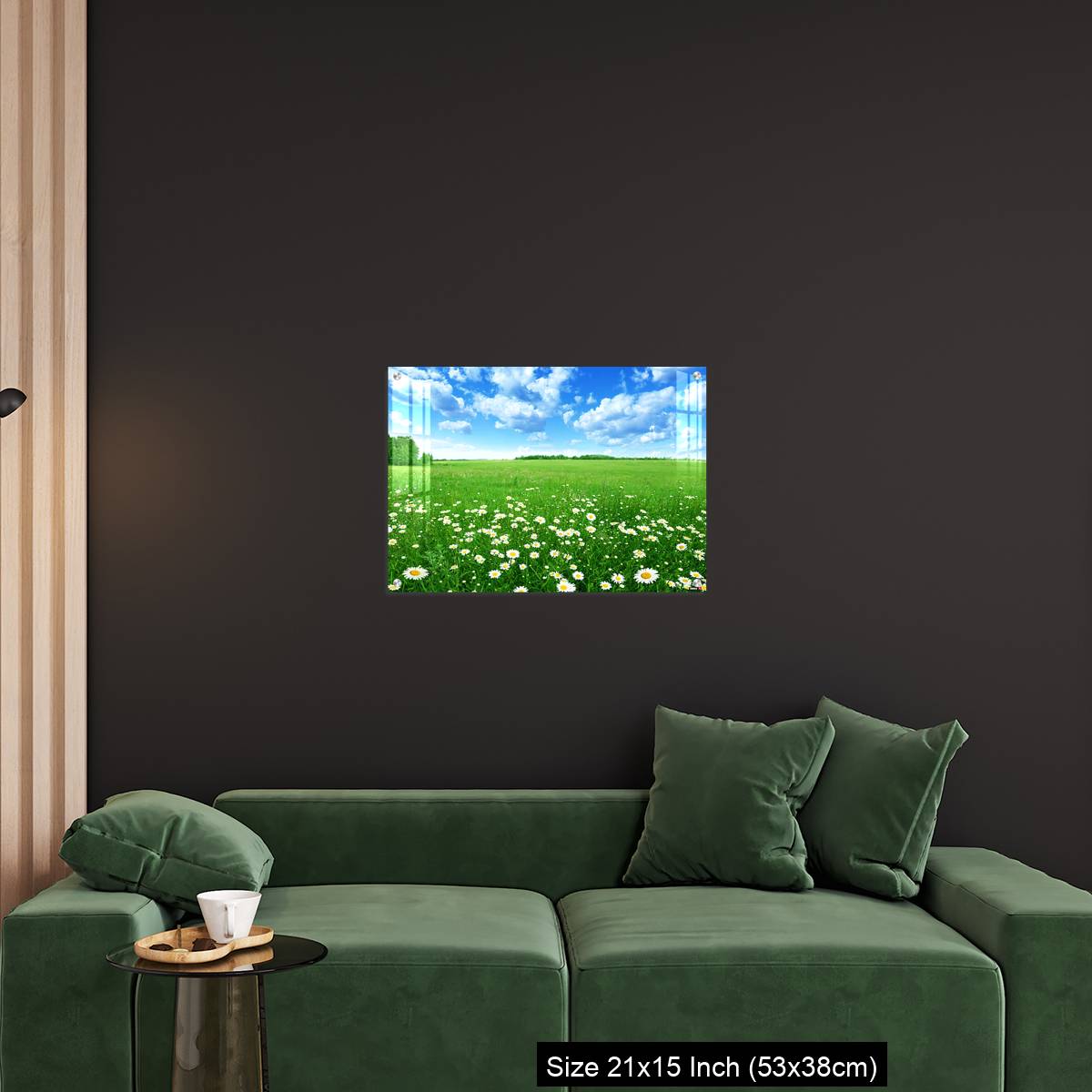OMGs Acrylic Wall Decor – Field with white daisies under blue sky. - Image 18