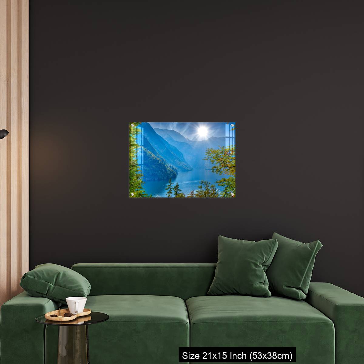 OMGs Acrylic Wall Decor – Forest window with view on lake near Schoenau am Koenigssee - Image 18