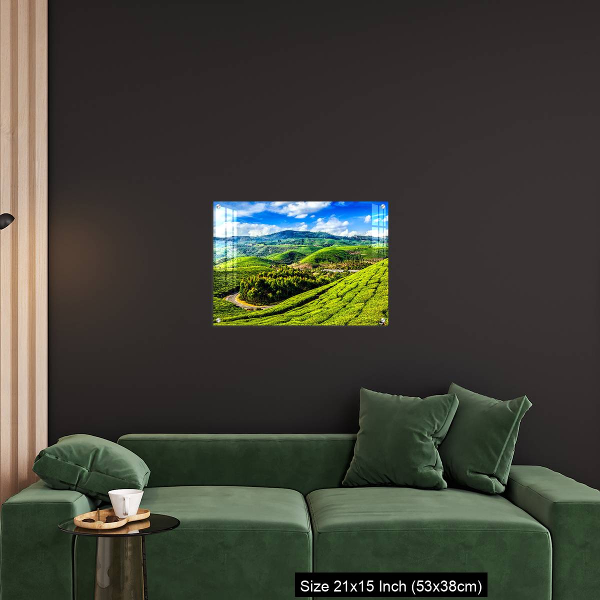 OMGs Acrylic Wall Decor – Green tea plantations in Munnar, Kerala, India - Image 18