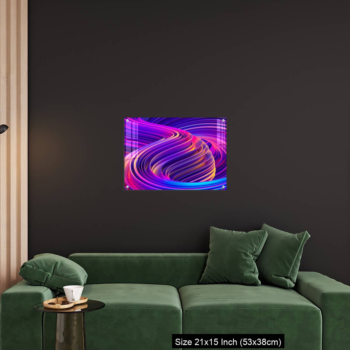 OMGs Acrylic Wall Decor – Liquid shapes abstract holographic 3D wavy background - Image 18