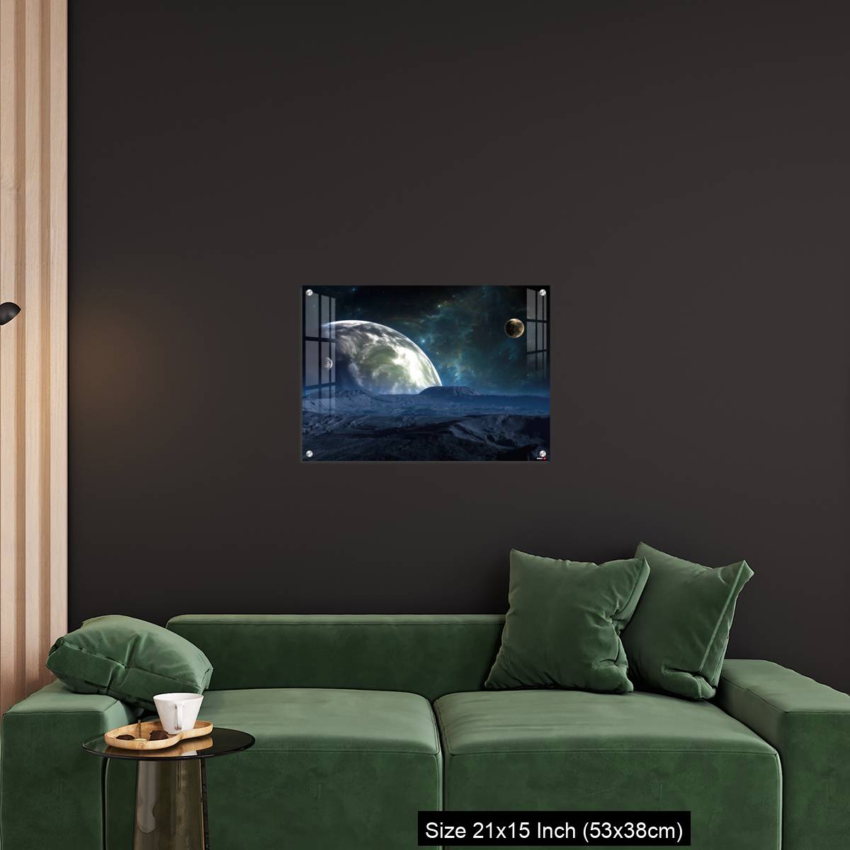 OMGs Acrylic Wall Decor – New Exoplanet or Extrasolar planet with atmosphere and moon - Image 18