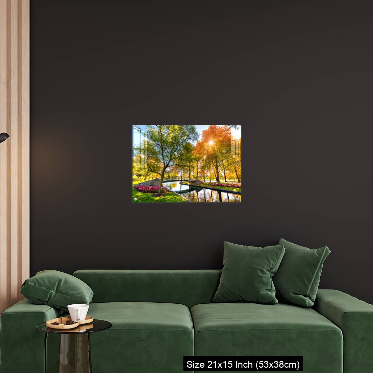 OMGs Acrylic Wall Decor – Rymill Park with bridge over the pond in Adelaide city - Image 18