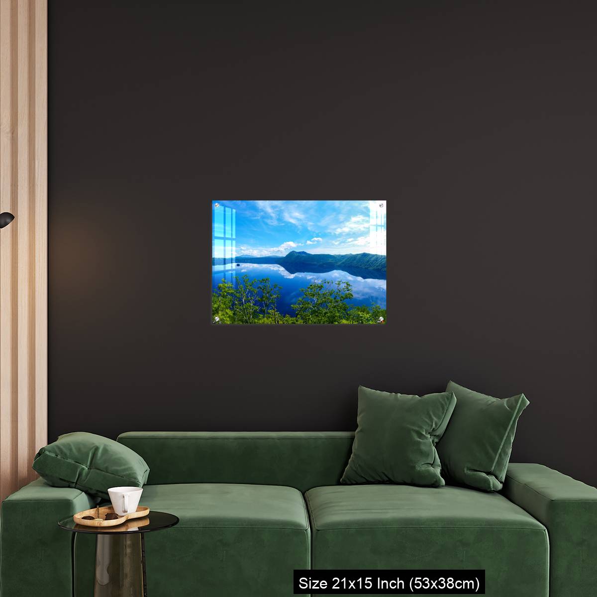 OMGs Acrylic Wall Decor – panoramic view of a lake reflecting sky. Lake Mashu,Akan National Park,Japan. - Image 18
